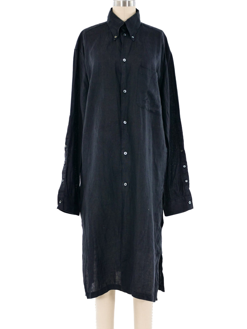 Alexander McQueen Linen Shirt Dress Dress arcadeshops.com
