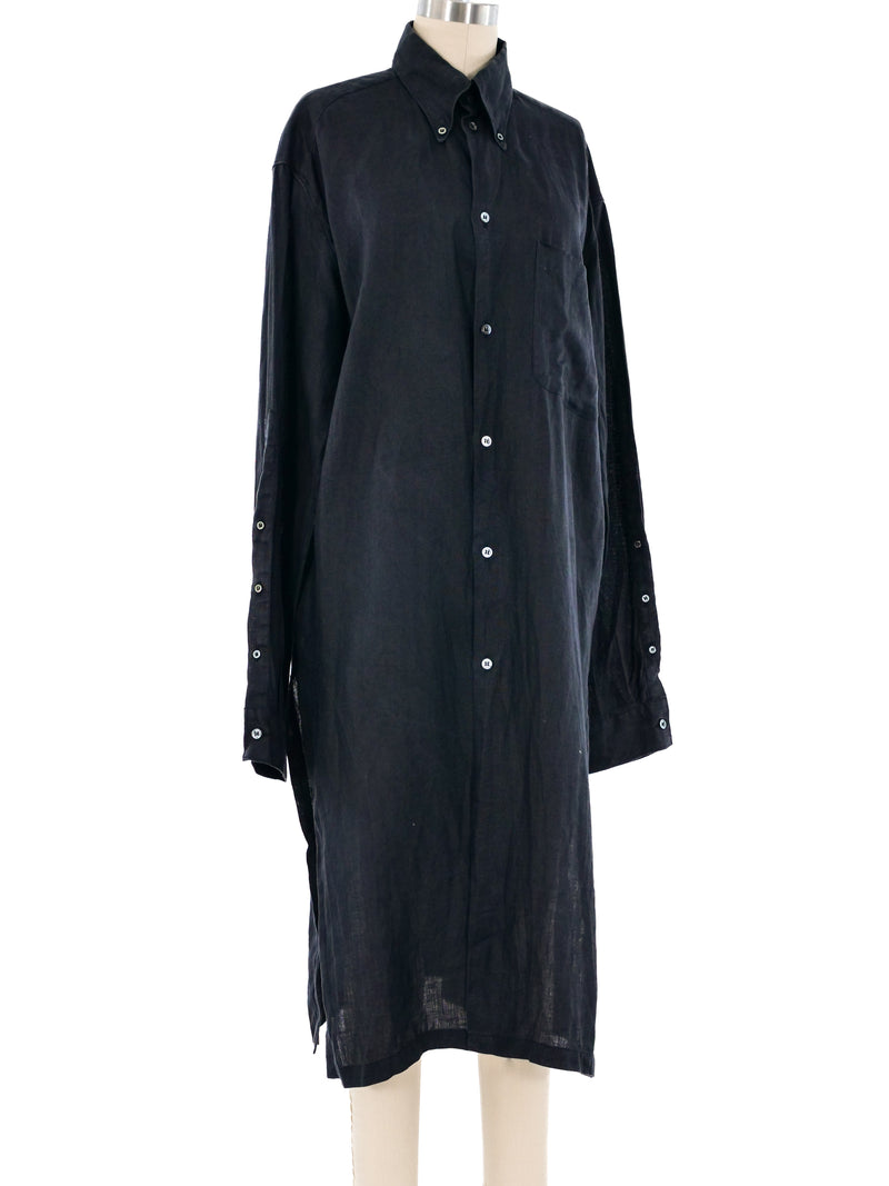 Alexander McQueen Linen Shirt Dress Dress arcadeshops.com