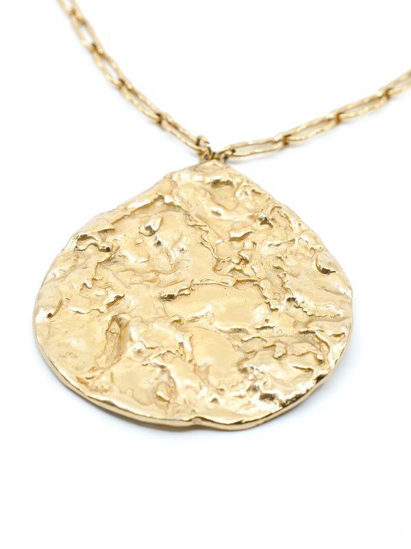 Textured Pendant Necklace Accessory arcadeshops.com