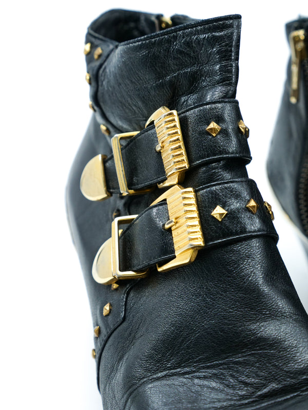 Gianni Versace Miss S&M Runway Ankle Boots, 39.5 Accessory arcadeshops.com