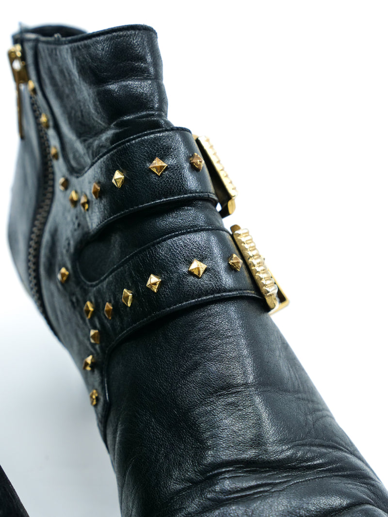 Gianni Versace Miss S&M Runway Ankle Boots, 39.5 Accessory arcadeshops.com