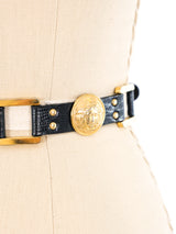 Gianni Versace Studded Leather Belt Accessory arcadeshops.com