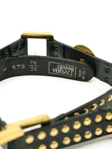 Gianni Versace Studded Leather Belt Accessory arcadeshops.com