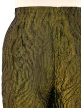 Krizia Textured Metallic Trousers Bottom arcadeshops.com