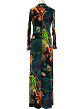 Lanvin Floral Printed Jersey Dress Dress arcadeshops.com