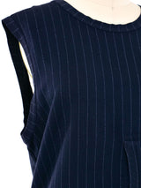 Jean Paul Gaultier Pinstripe Tank Top arcadeshops.com