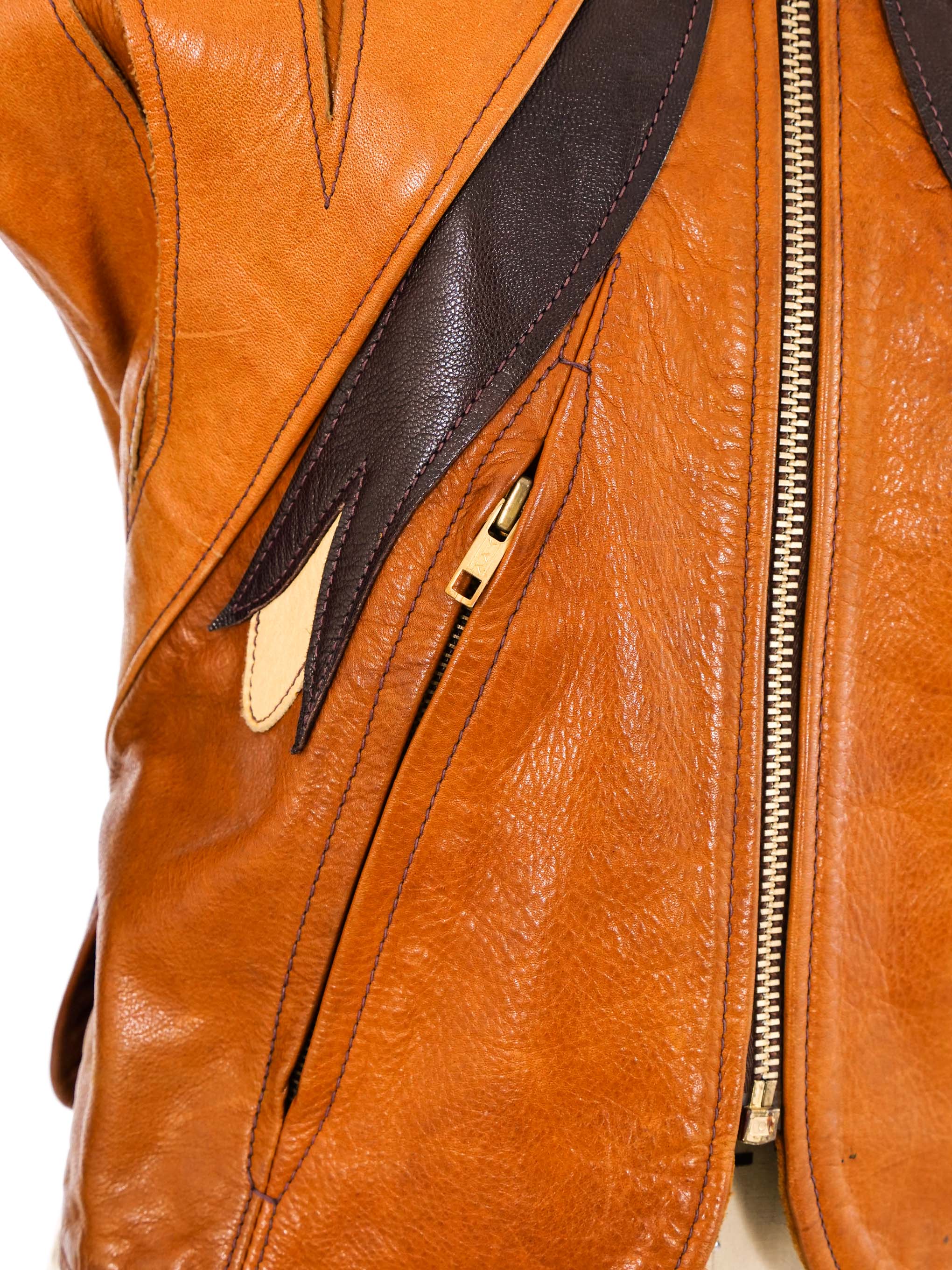 East west clearance leather parrot jacket