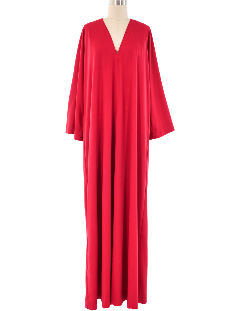 Halston IV Red Jersey Caftan Dress arcadeshops.com