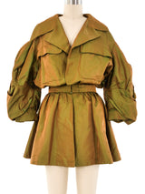 Lanvin Couture Iridescent Puff Sleeve Jacket Jacket arcadeshops.com