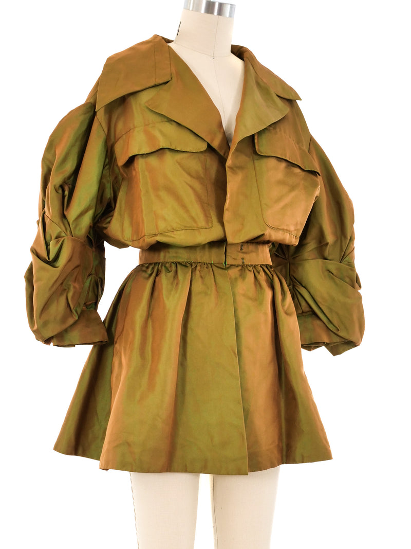 Lanvin Couture Iridescent Puff Sleeve Jacket Jacket arcadeshops.com