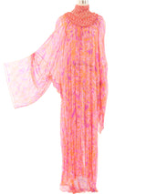 Bead Embellished Printed Caftan Dress arcadeshops.com