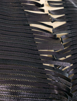 Gianfranco Ferre Fringed Leather Vest Jacket arcadeshops.com