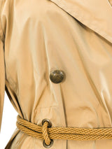 Yves Saint Laurent Khaki Trench Coat Outerwear arcadeshops.com