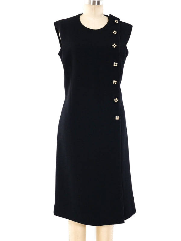 Pauline Trigere Sleeveless Crepe Dress Dress arcadeshops.com