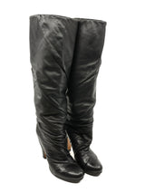 Maison Margiela Ruched Leather Heeled Boots, 38 Accessory arcadeshops.com