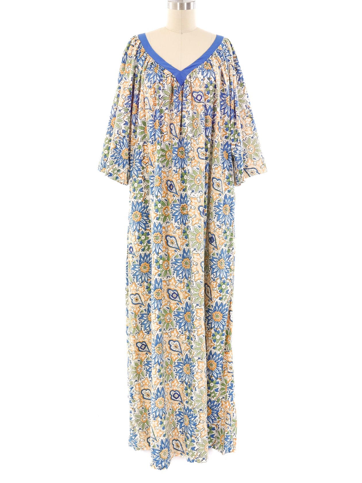 cotton caftan dress Block Printed Cotton Caftan