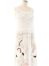 Crane Embellished Crochet Tank Dress Dress arcadeshops.com