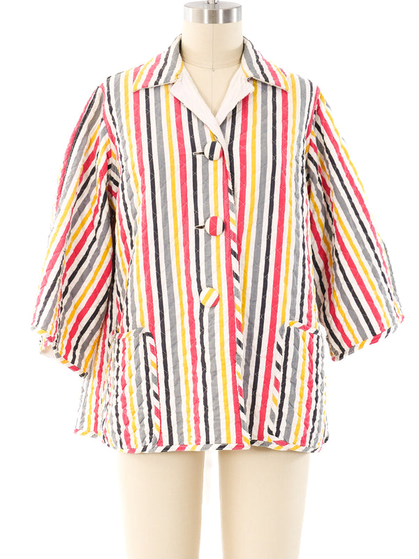 Striped Terry Lined Beach Jacket Jacket arcadeshops.com