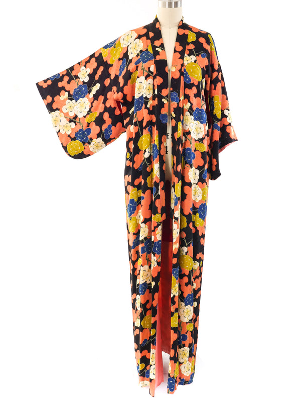 Floral Silk Kimono Jacket arcadeshops.com