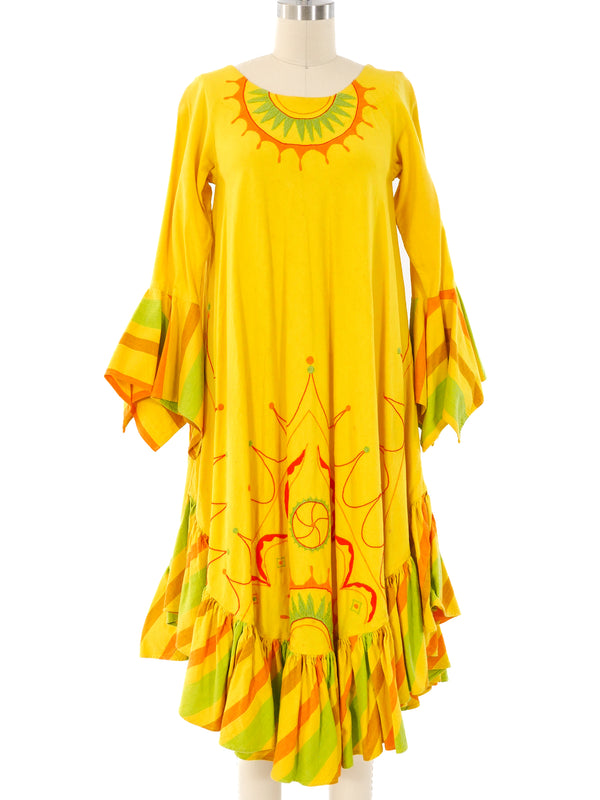 Josefa Embroidered Ruffle Dress Dress arcadeshops.com