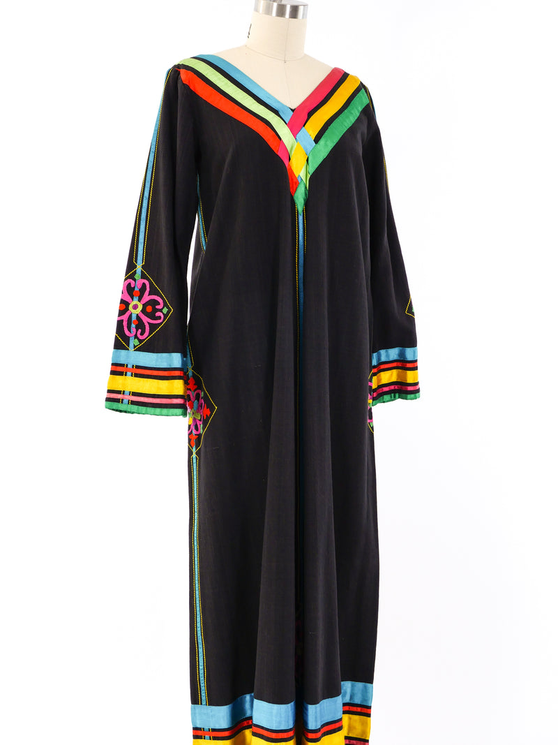 Josefa Rainbow Ribbon Caftan Dress arcadeshops.com