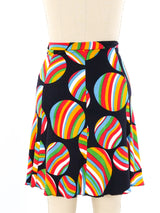Rainbow Ball Printed Skirt Bottom arcadeshops.com