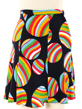 Rainbow Ball Printed Skirt Bottom arcadeshops.com