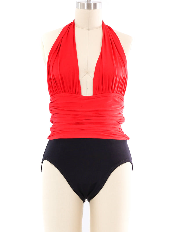 Yves Saint Laurent Halter Swimsuit Suit arcadeshops.com