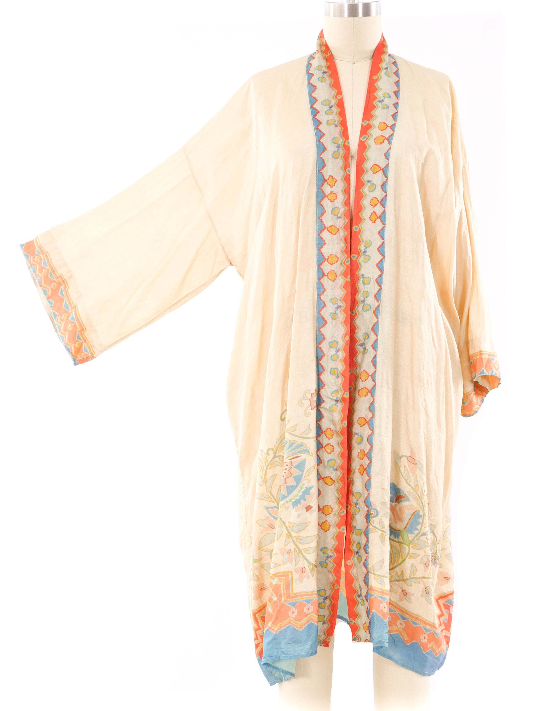 1920's Pongee Silk Robe