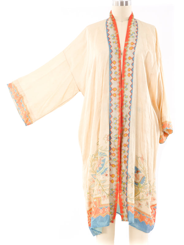 1920's Pongee Silk Robe Jacket arcadeshops.com