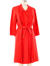 Oscar de la Renta Pleated Silk Dress Dress arcadeshops.com