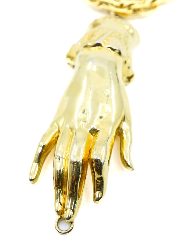 Judith Leiber Hand Pendant Necklace Accessory arcadeshops.com