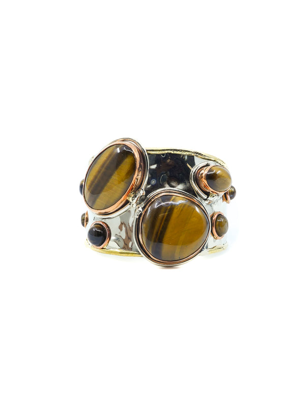 Tigers Eye Studded Cuff Accessory arcadeshops.com