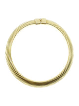 Goldtone Ribbed Collar Accessory arcadeshops.com