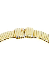 Goldtone Ribbed Collar Accessory arcadeshops.com
