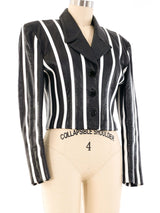 North Beach Leather Striped Jacket Jacket arcadeshops.com