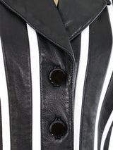 North Beach Leather Striped Jacket Jacket arcadeshops.com