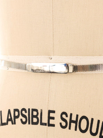 Gucci Metal Mesh Skinny Belt display picture 3
