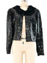 Chanel Sequin Crop Jacket Jacket arcadeshops.com