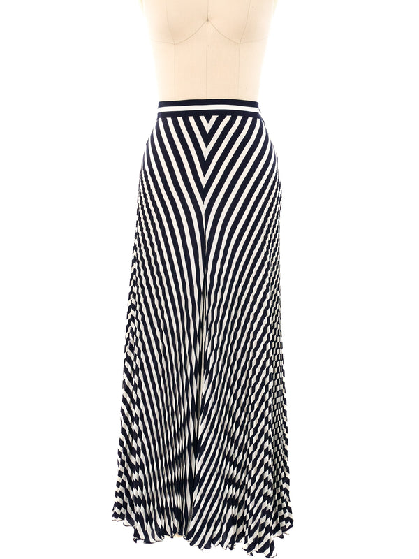 Valentino Pleated Stripe Palazzo Pants Bottom arcadeshops.com