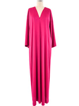 Halston IV Fuchsia Jersey Caftan Dress arcadeshops.com