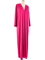 Halston IV Fuchsia Jersey Caftan Dress arcadeshops.com