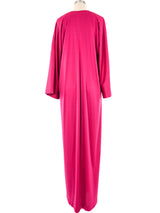 Halston IV Fuchsia Jersey Caftan Dress arcadeshops.com