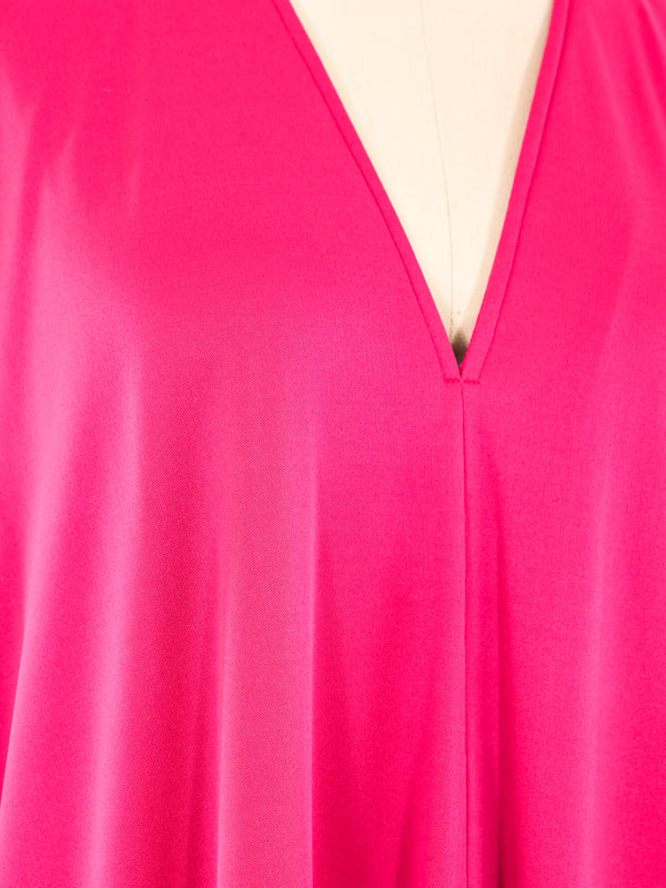 Halston IV Fuchsia Jersey Caftan Dress arcadeshops.com