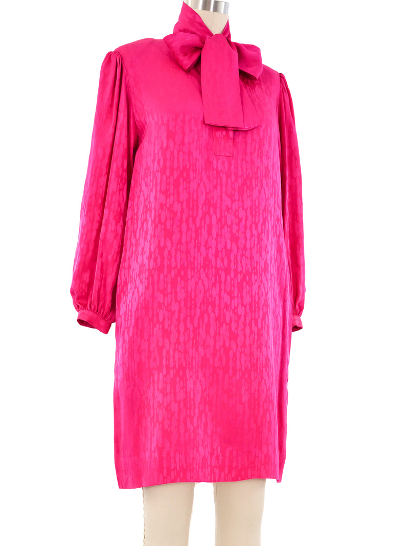 Jacquard Silk Shirt Dress Dress arcadeshops.com