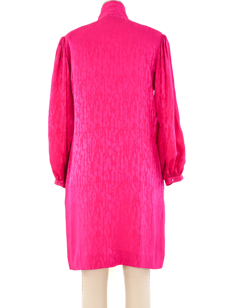 Jacquard Silk Shirt Dress Dress arcadeshops.com