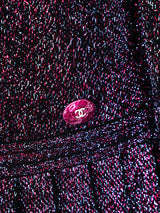Chanel Metallic Knit Pleated Dress Dress arcadeshops.com