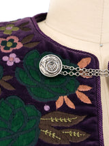Oscar de la Renta Floral Embroidered Jacket Jacket arcadeshops.com