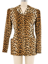 Jean Paul Gaultier Leopard Printed Jacket Jacket arcadeshops.com