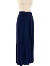 Yves Saint Laurent Pleated Maxi Skirt Bottom arcadeshops.com